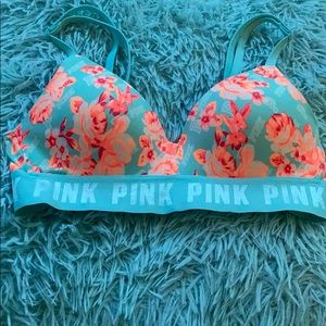 PINK BRA! Wireless lightly lined wear bra. 32A